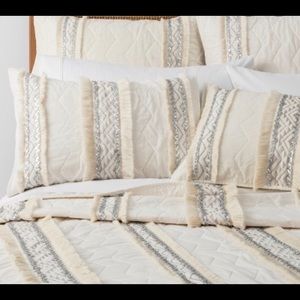 2 x Opalhouse White “Moroccan Wedding” Euro Sham